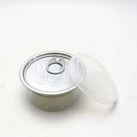 100ml and 100g plain clear pet cans for cookies with plastic lids TC-127K