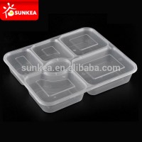 Full range transparent clear plastic food containers