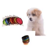 Collapsible Silicone Dog Bowl Foldable Expandable Cup Dish For Pet Food Water Feeding